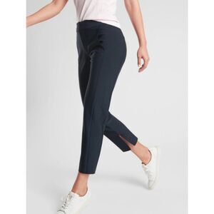 Athleta Stellar Crop Trouser Pants In Black Size 12